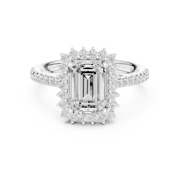 Rhea Princess Cut Twisted Band Lab Grown Diamond Ring