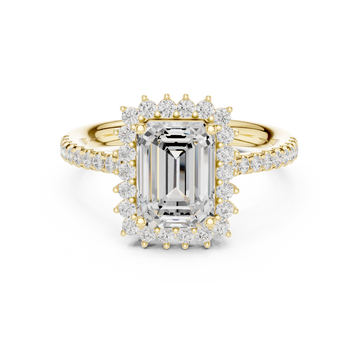 Rhea Princess Cut Twisted Band Lab Grown Diamond Ring