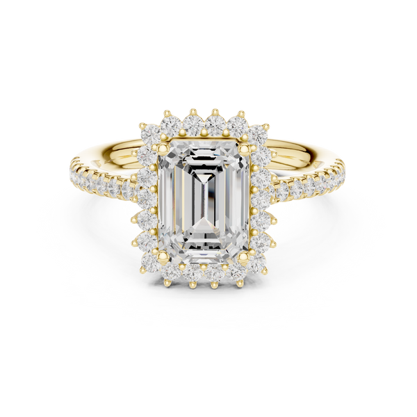 Rhea Princess Cut Twisted Band Lab Grown Diamond Ring