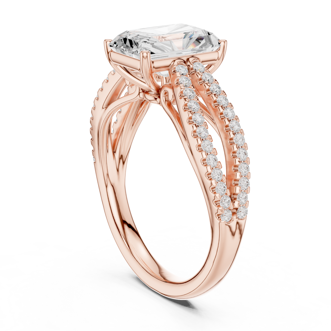 Mila Oval Cut Three Stone Lab Grown Diamond Ring