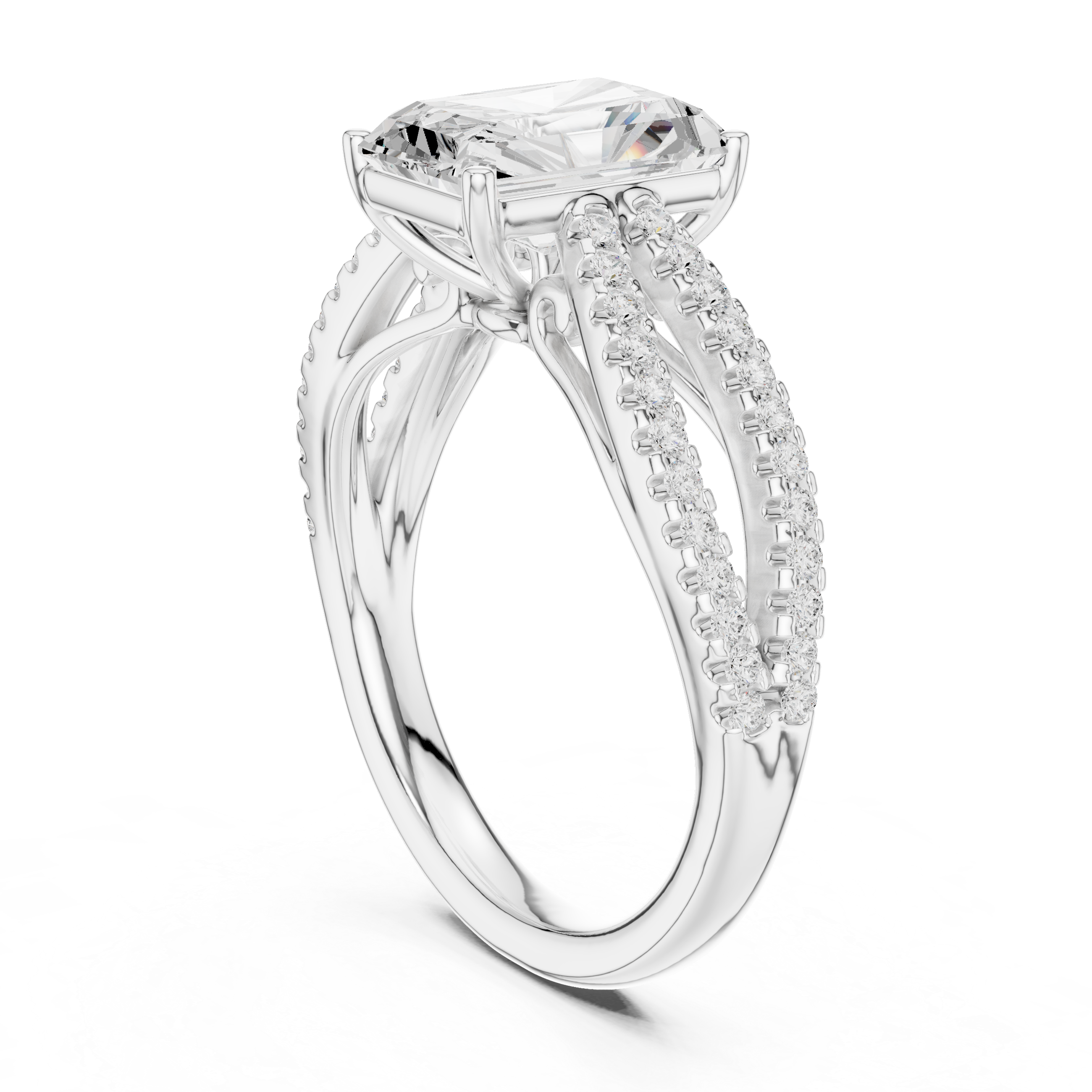 Mila Oval Cut Three Stone Lab Grown Diamond Ring
