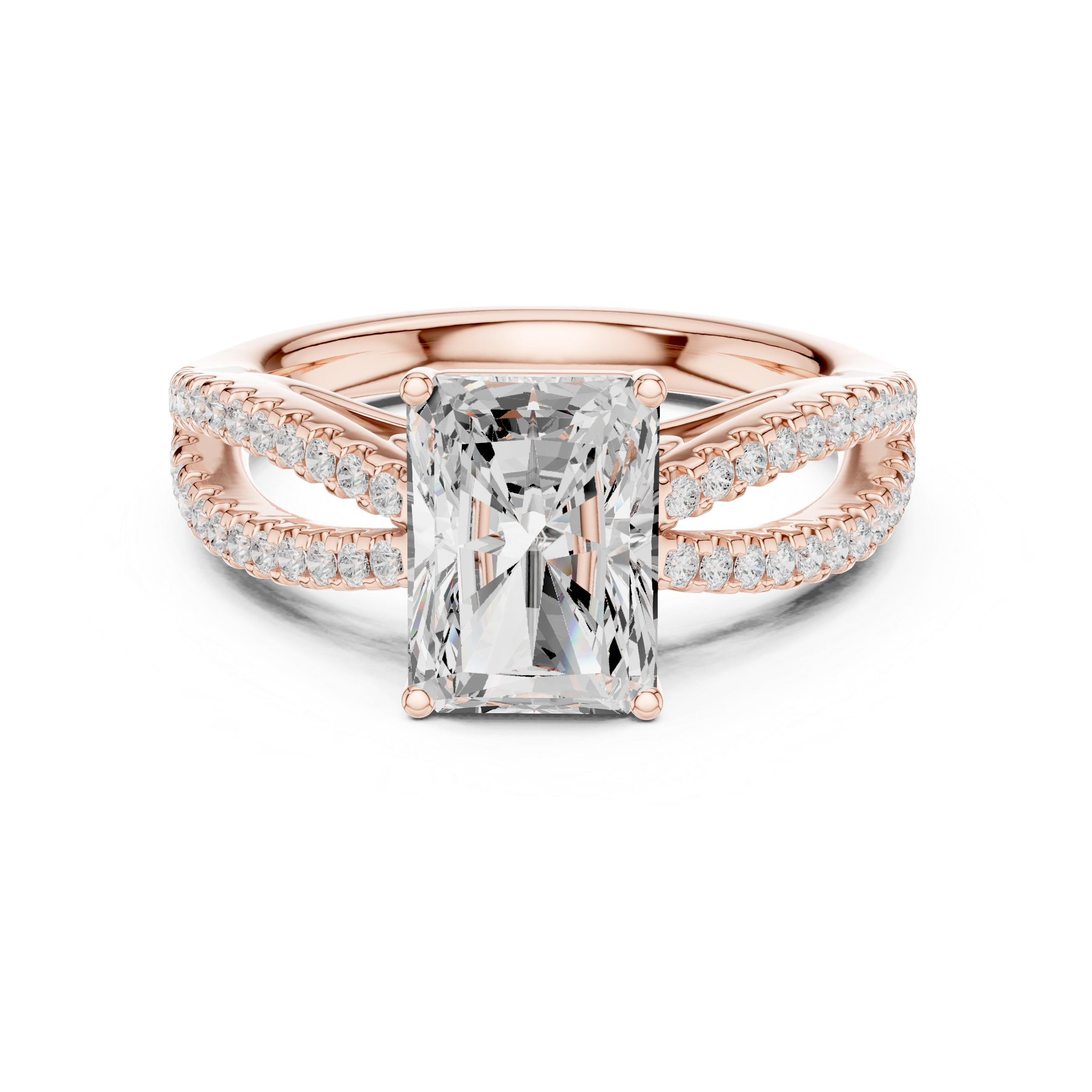 Mila Oval Cut Three Stone Lab Grown Diamond Ring