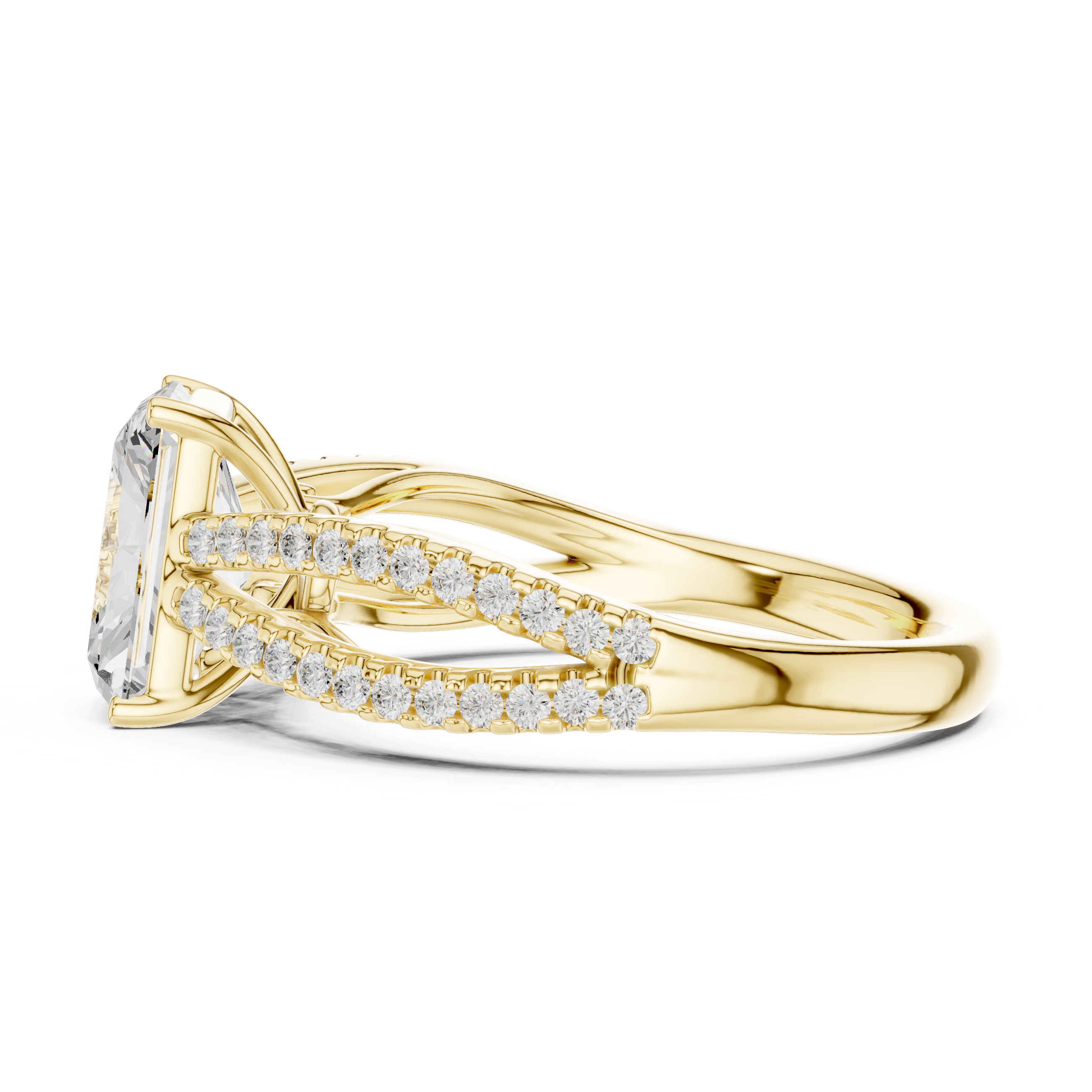 Mila Oval Cut Three Stone Lab Grown Diamond Ring