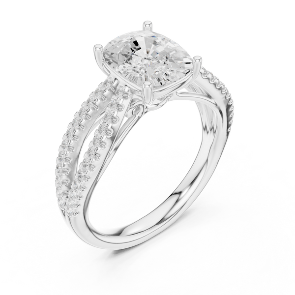 Nova Asscher Cut Art Deco Lab Grown Diamond Ring