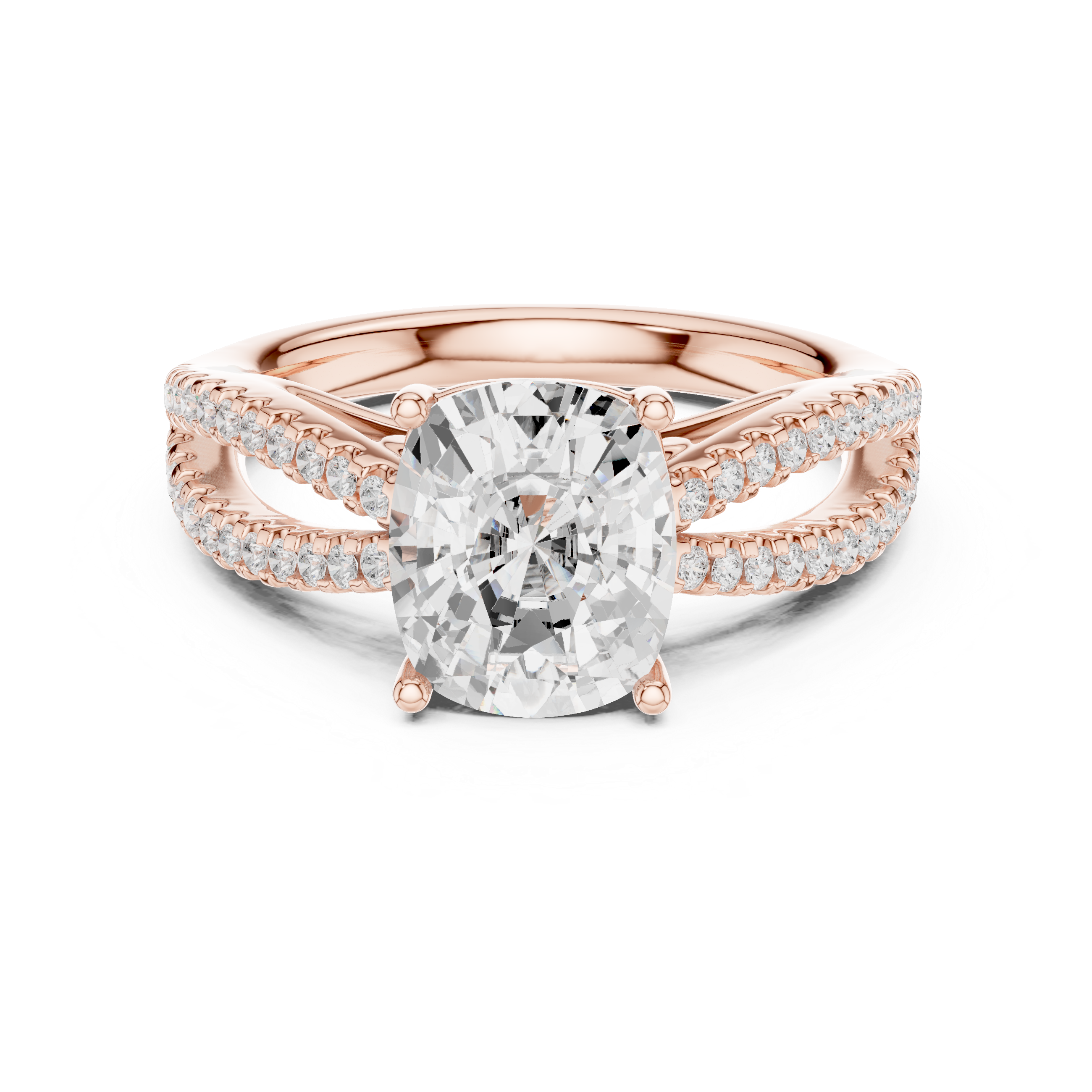 Nova Asscher Cut Art Deco Lab Grown Diamond Ring