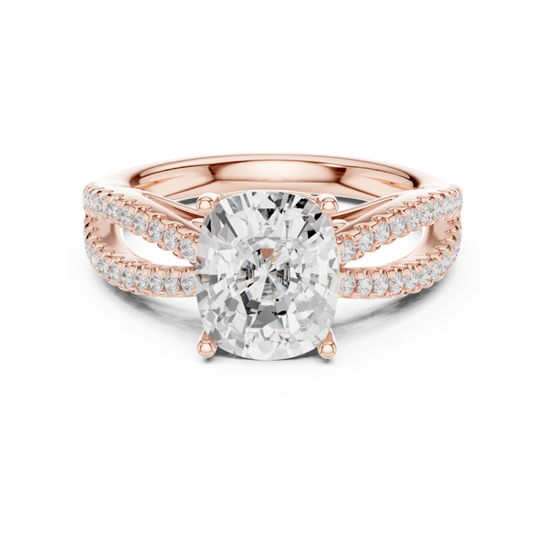 Nova Asscher Cut Art Deco Lab Grown Diamond Ring