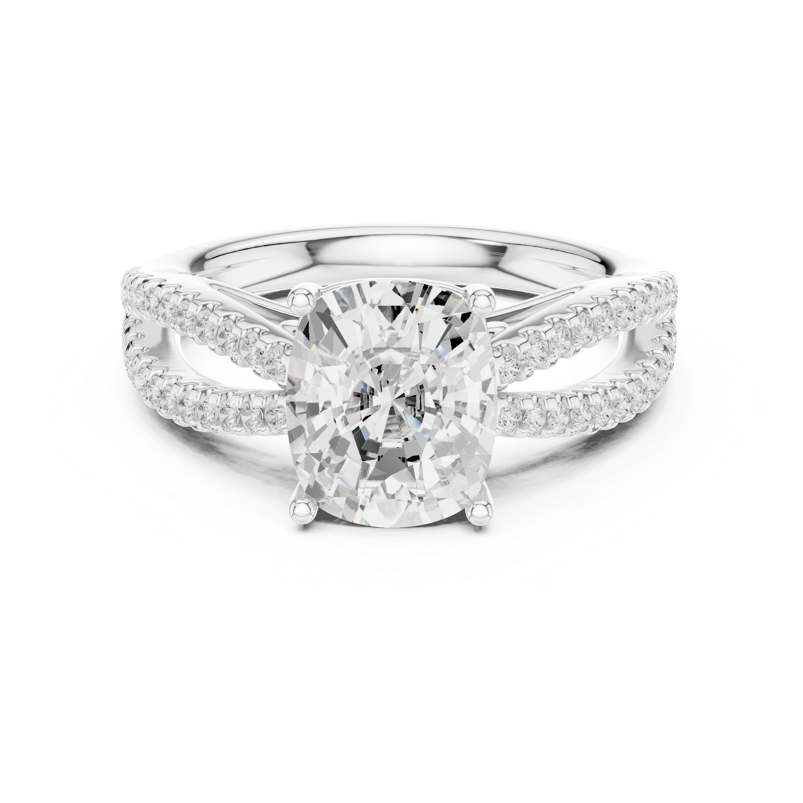 Nova Asscher Cut Art Deco Lab Grown Diamond Ring