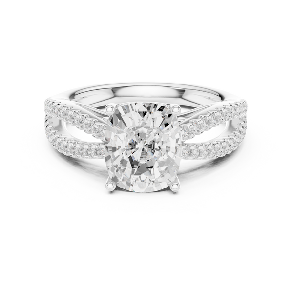 Nova Asscher Cut Art Deco Lab Grown Diamond Ring