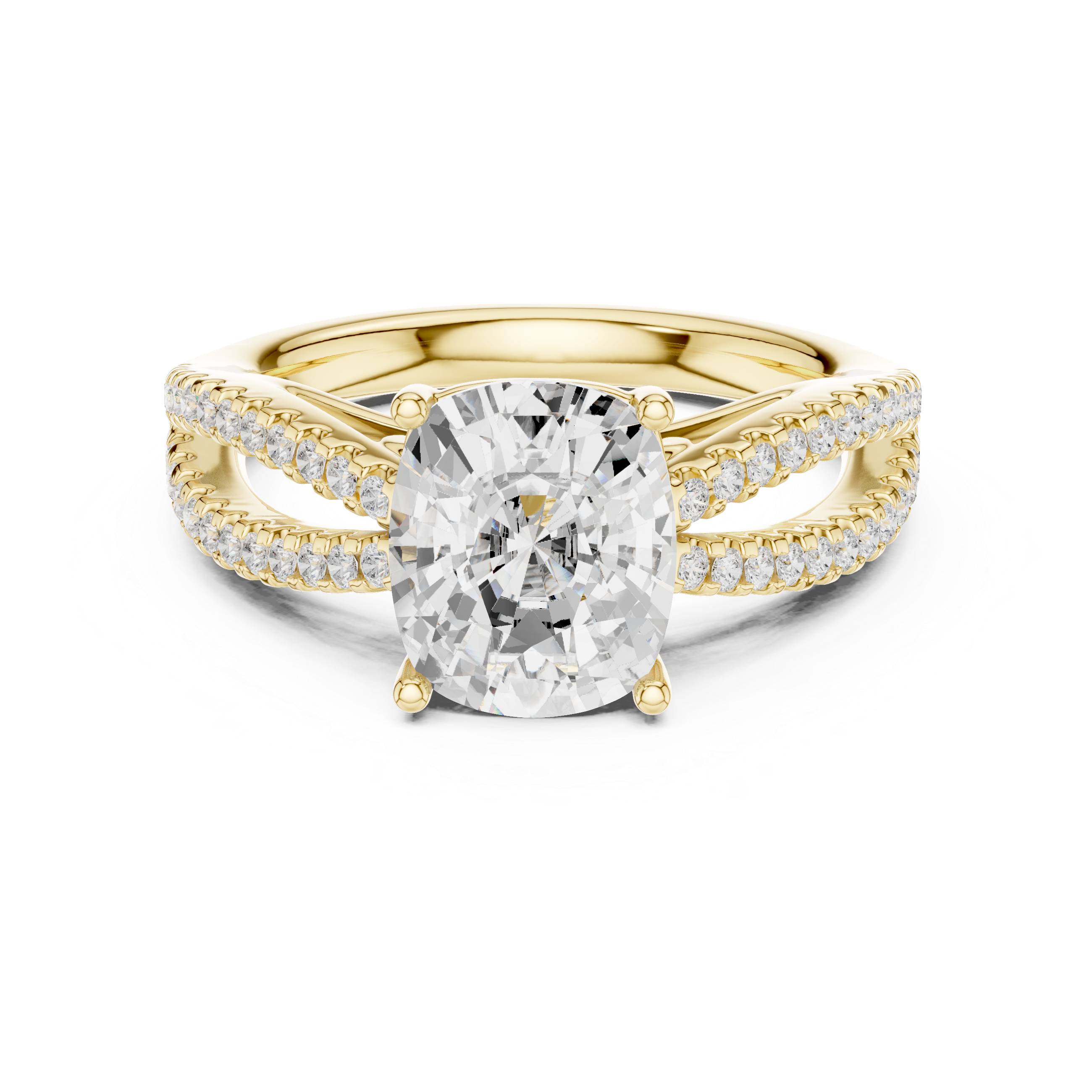 Nova Asscher Cut Art Deco Lab Grown Diamond Ring