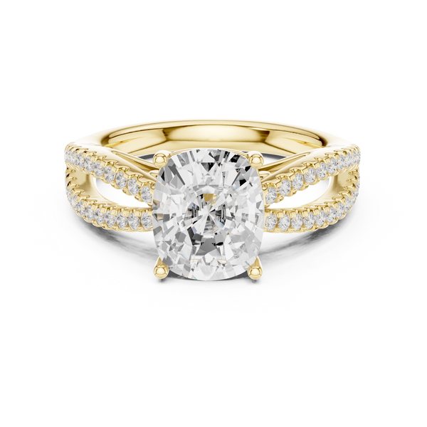 Nova Asscher Cut Art Deco Lab Grown Diamond Ring