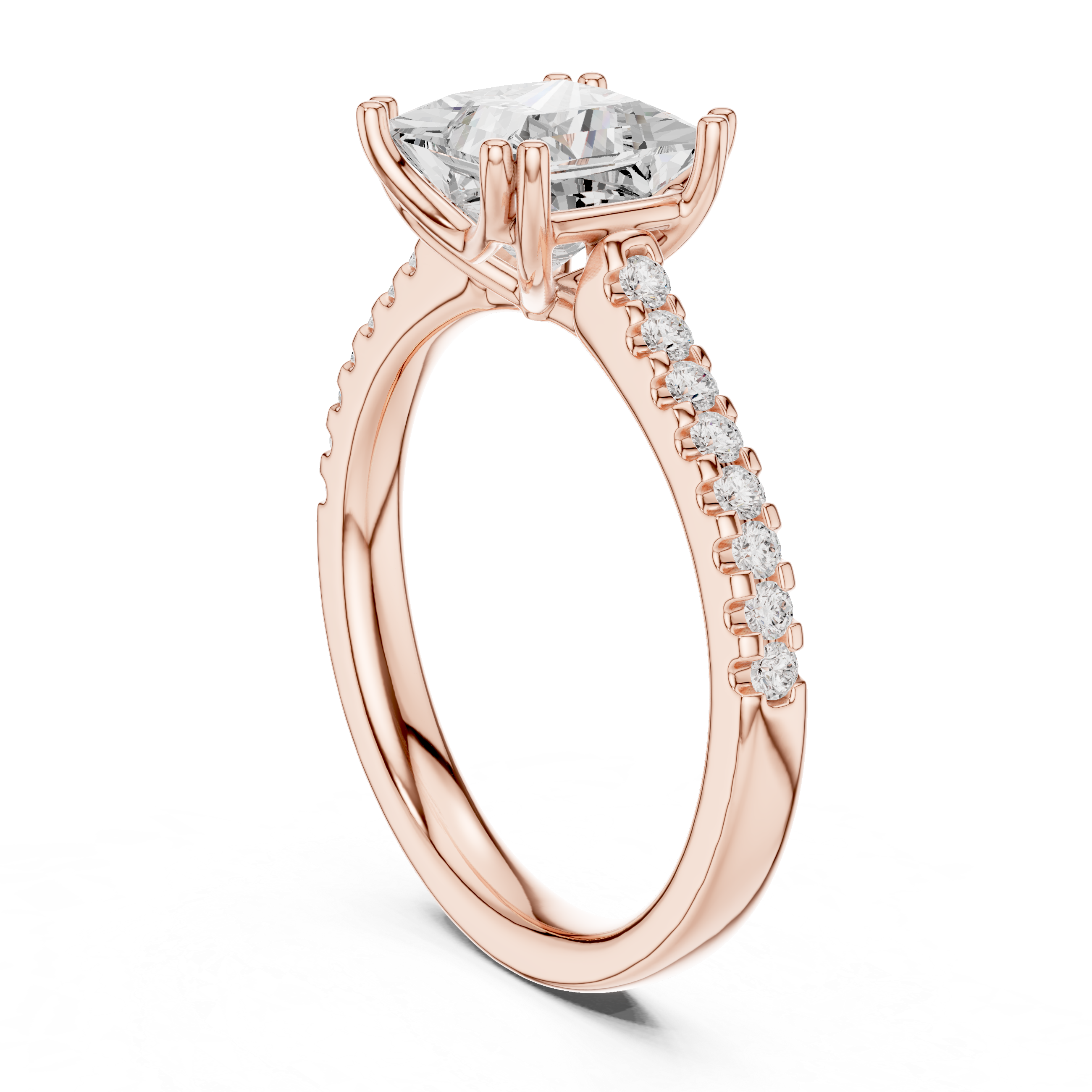 Freya Antique Milgrain Border Lab Grown Diamond Ring