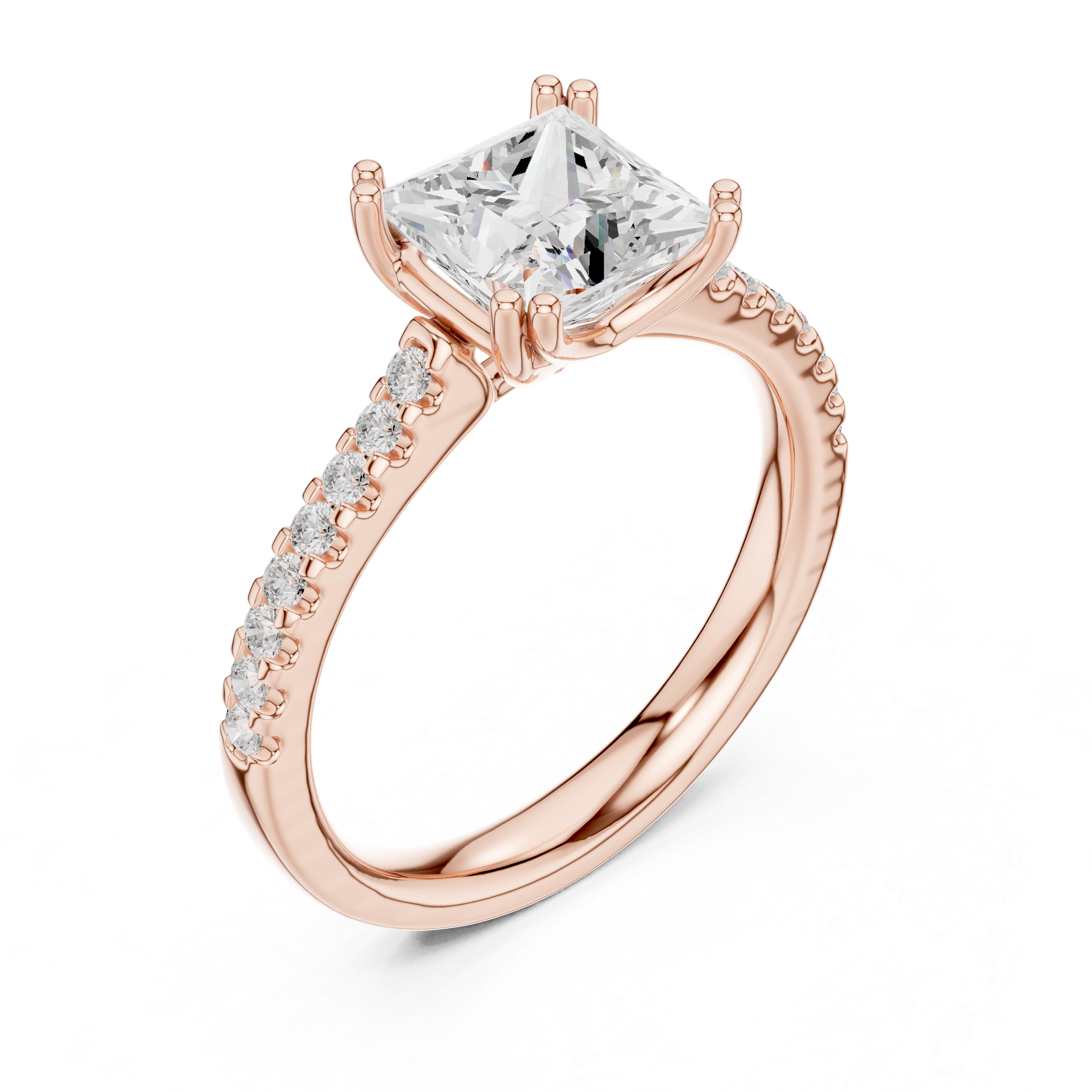 Freya Antique Milgrain Border Lab Grown Diamond Ring