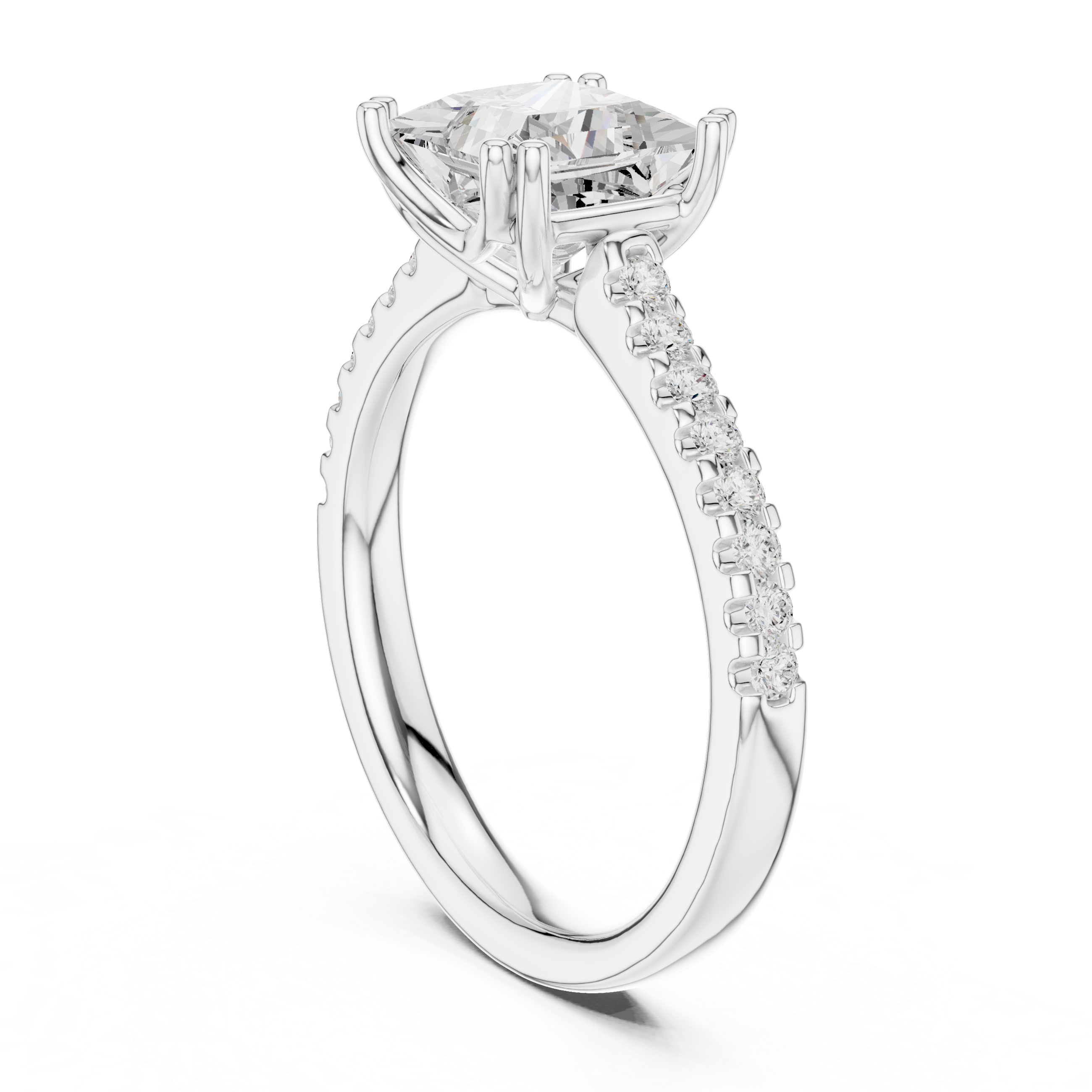 Freya Antique Milgrain Border Lab Grown Diamond Ring