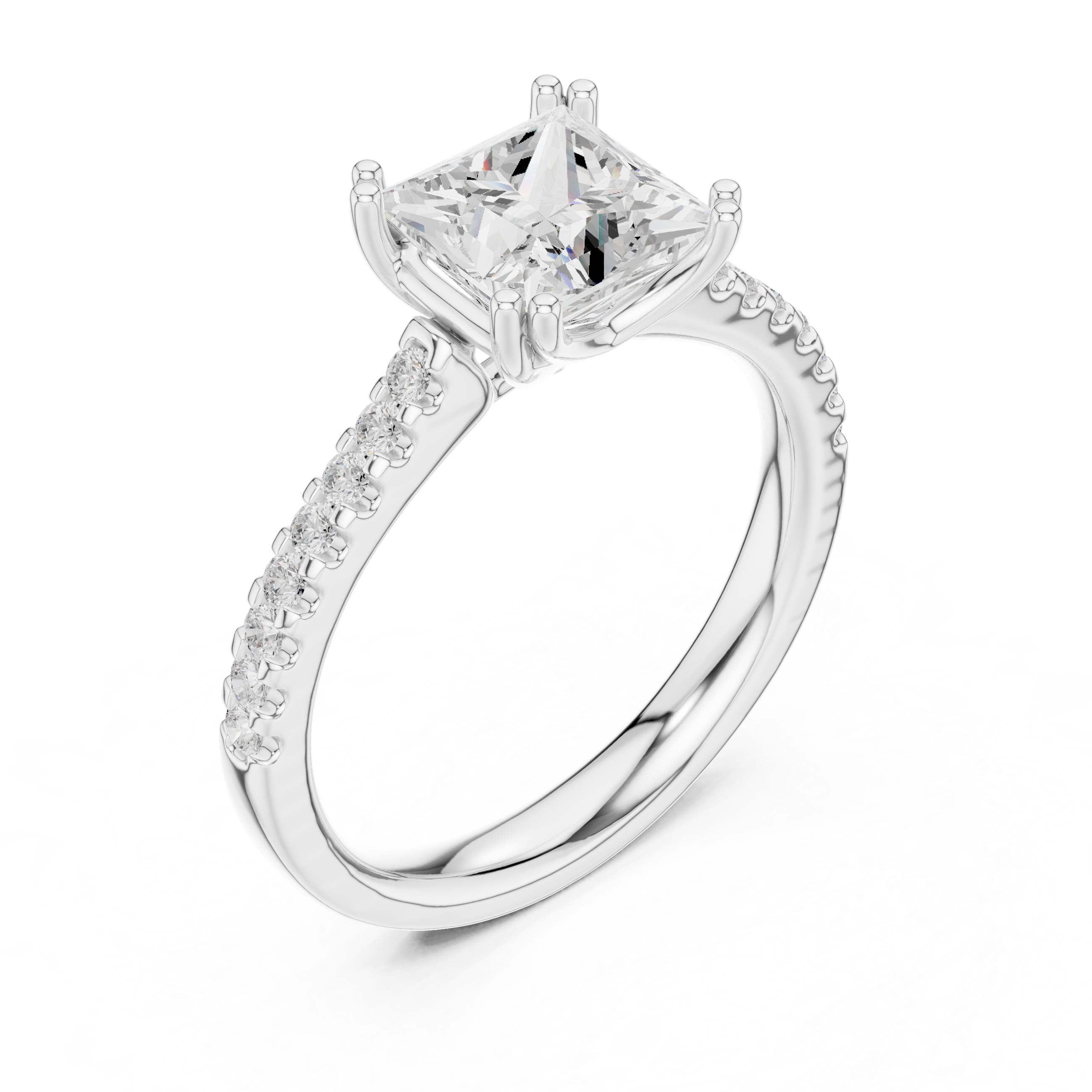 Freya Antique Milgrain Border Lab Grown Diamond Ring