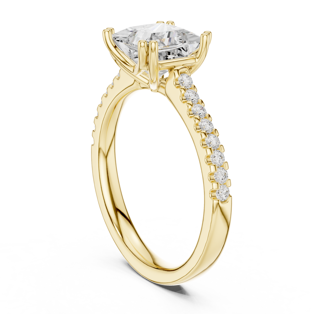 Freya Antique Milgrain Border Lab Grown Diamond Ring