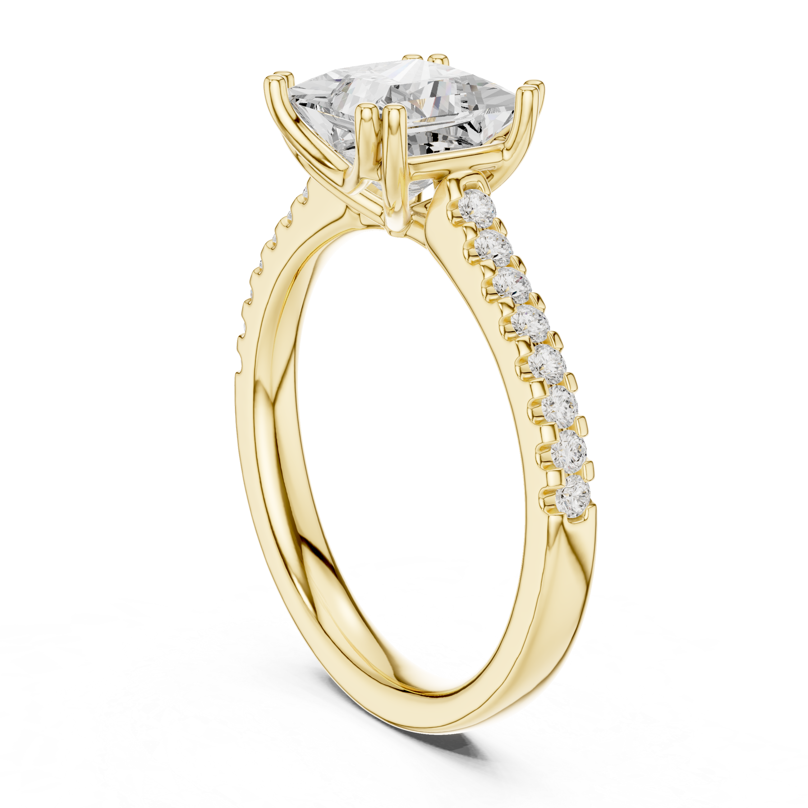 Freya Antique Milgrain Border Lab Grown Diamond Ring