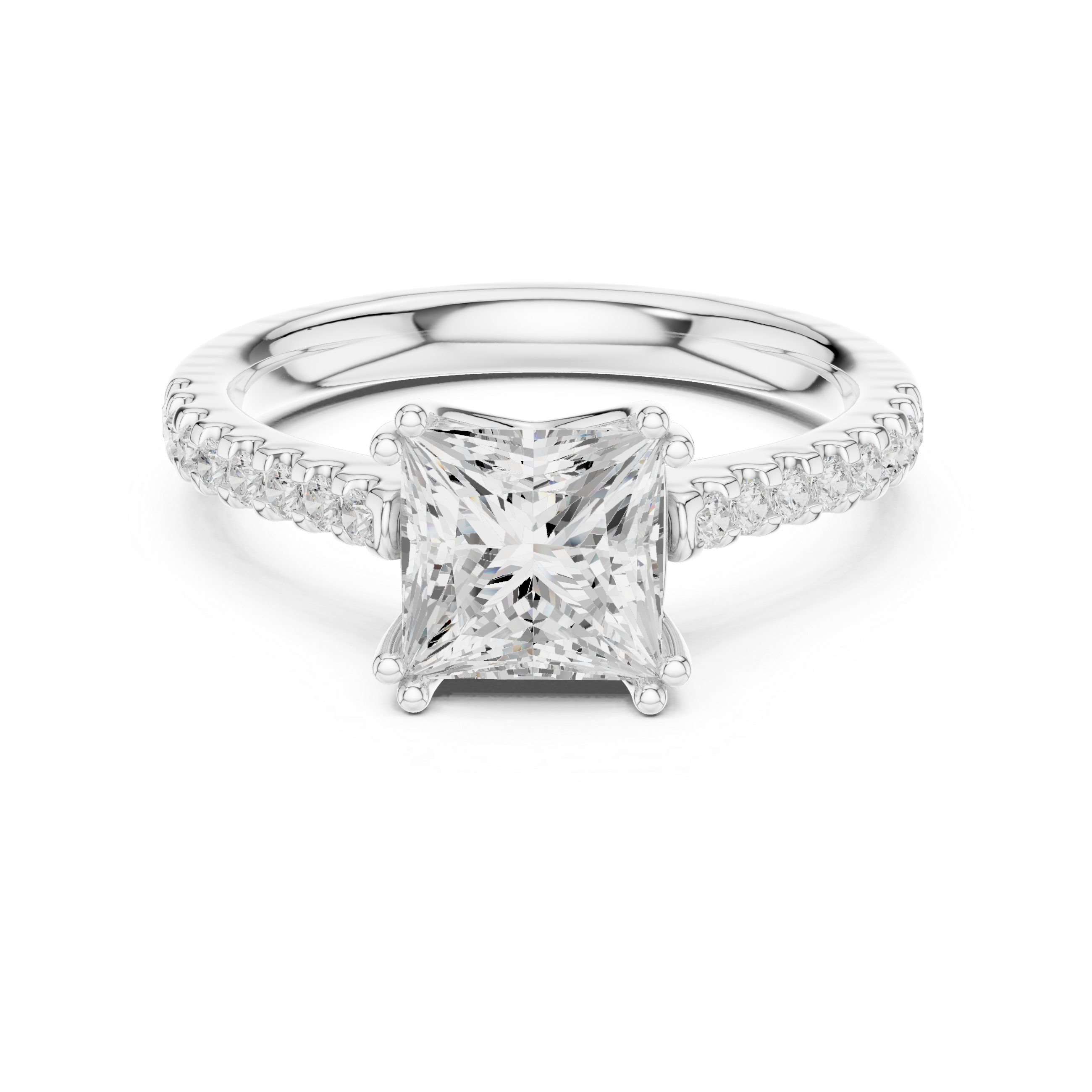 Freya Antique Milgrain Border Lab Grown Diamond Ring