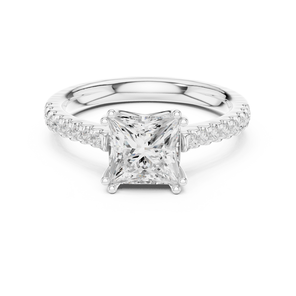 Freya Antique Milgrain Border Lab Grown Diamond Ring