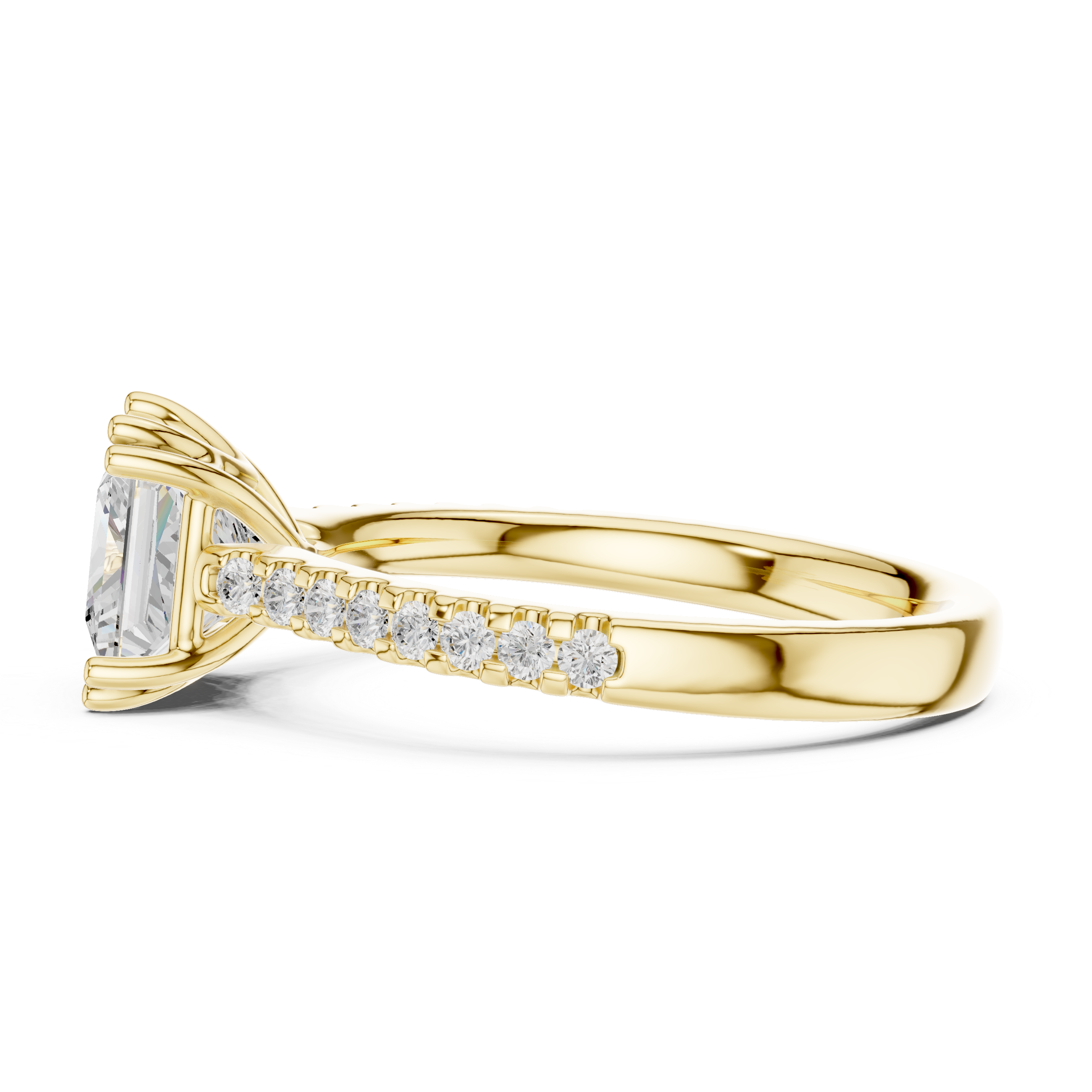 Freya Antique Milgrain Border Lab Grown Diamond Ring
