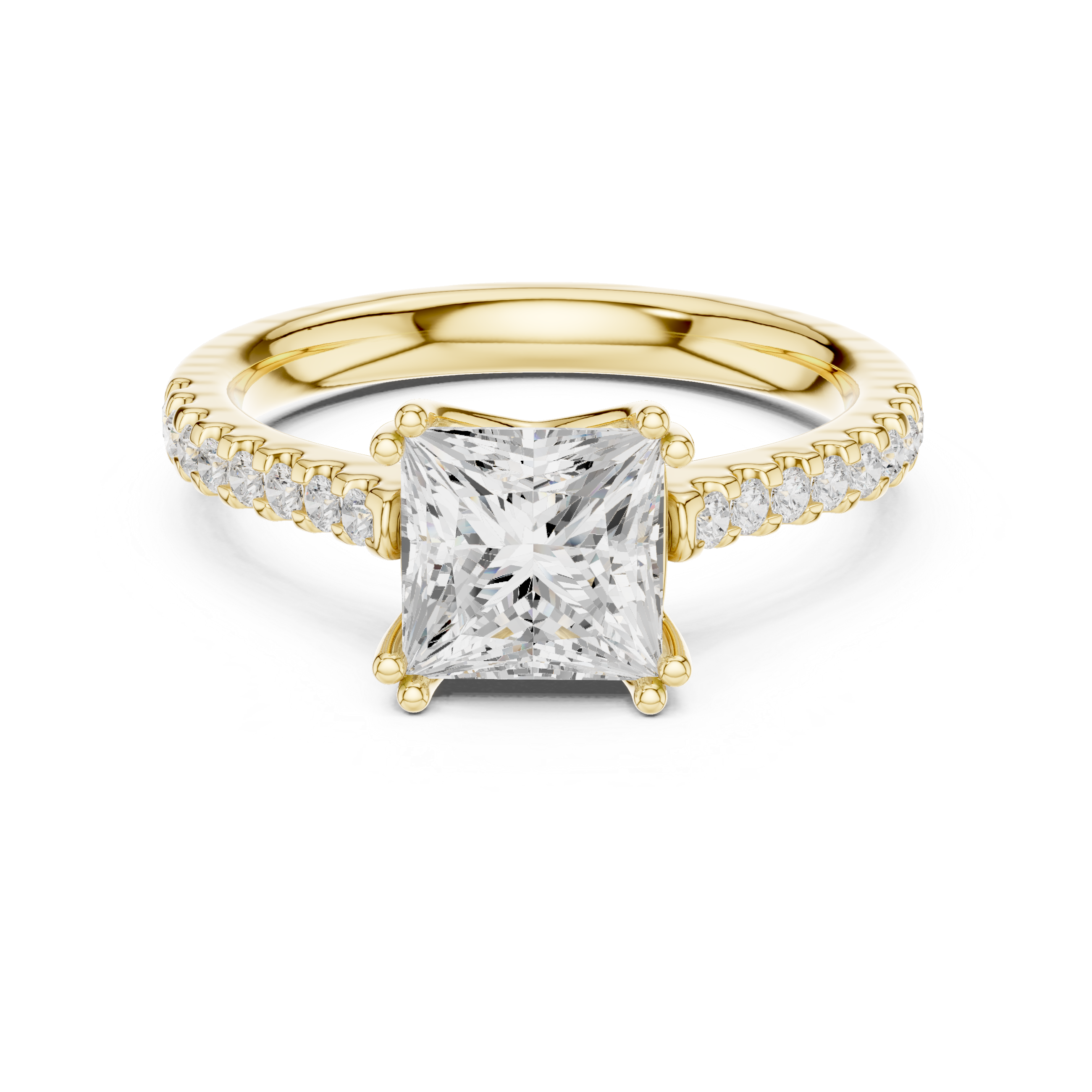 Freya Antique Milgrain Border Lab Grown Diamond Ring