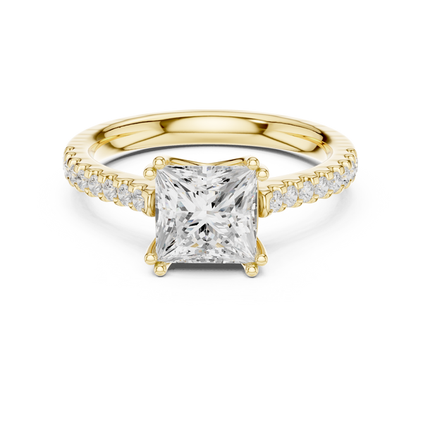 Freya Antique Milgrain Border Lab Grown Diamond Ring