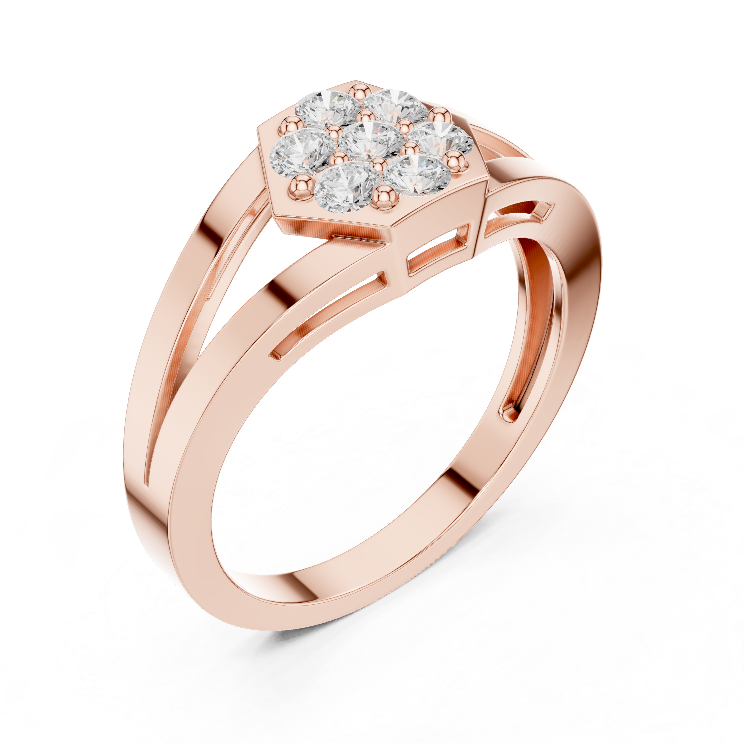 Kismet Interwoven Eternity Band Lab Grown Diamond Ring