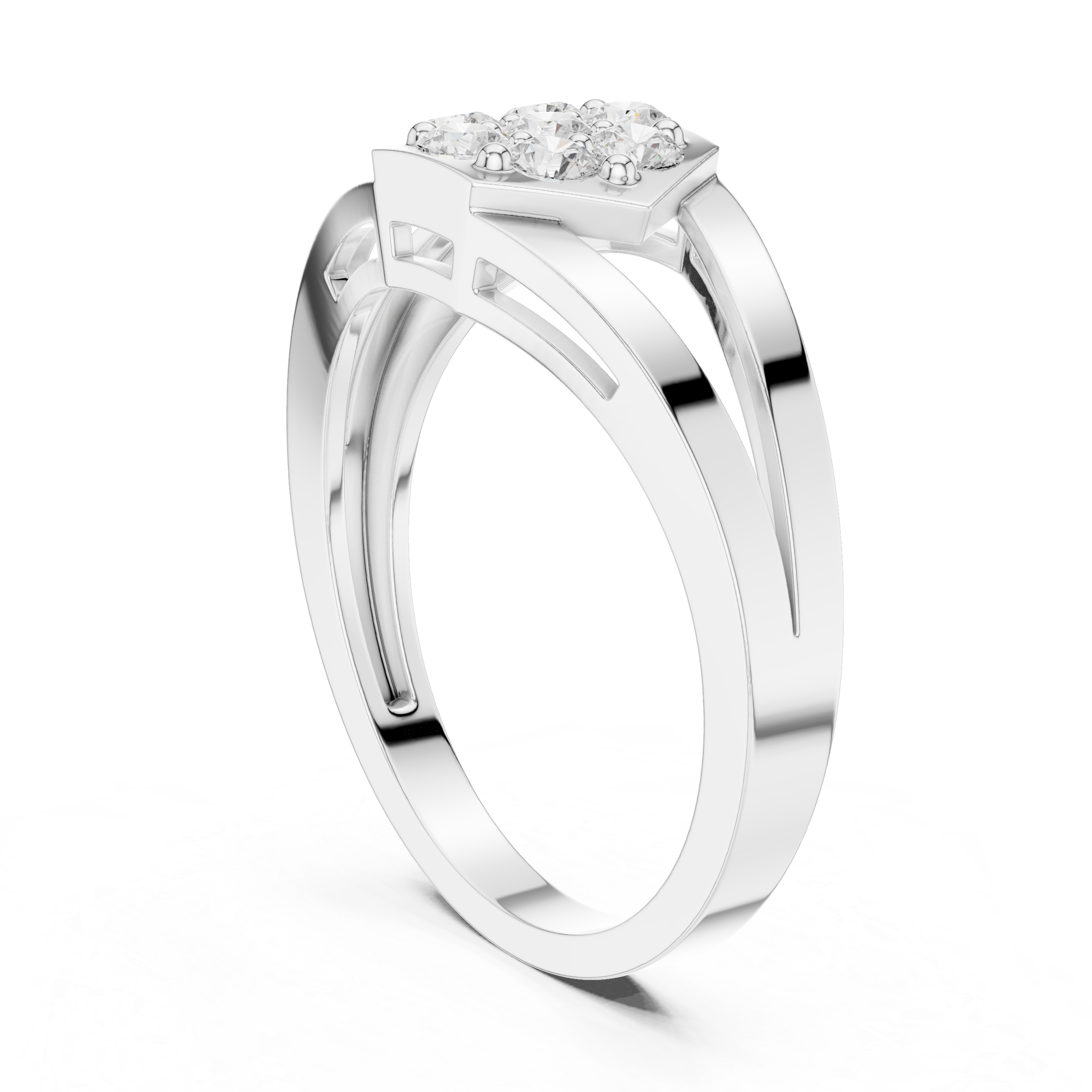 Kismet Interwoven Eternity Band Lab Grown Diamond Ring