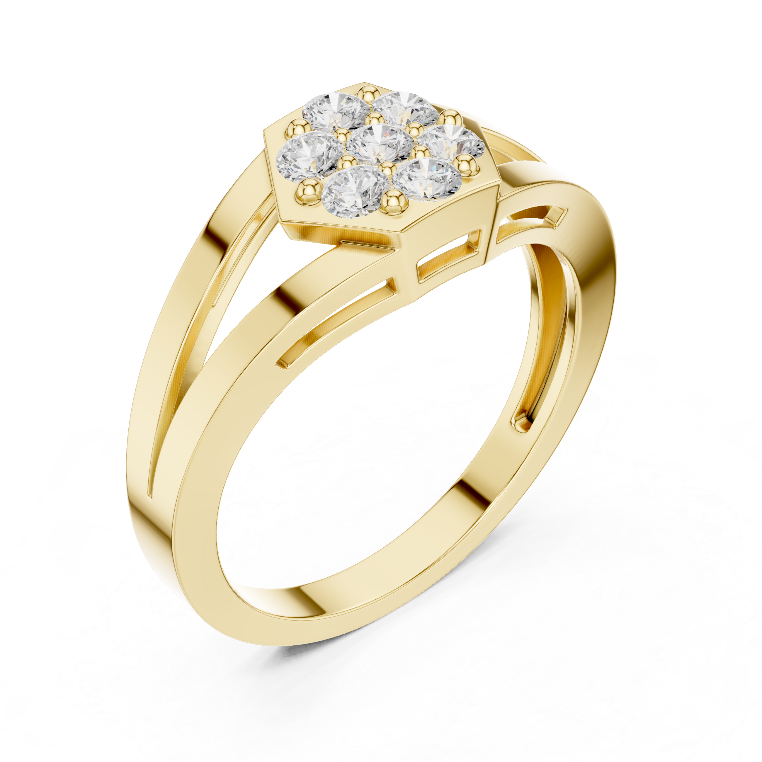 Kismet Interwoven Eternity Band Lab Grown Diamond Ring
