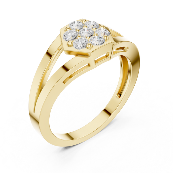 Kismet Interwoven Eternity Band Lab Grown Diamond Ring