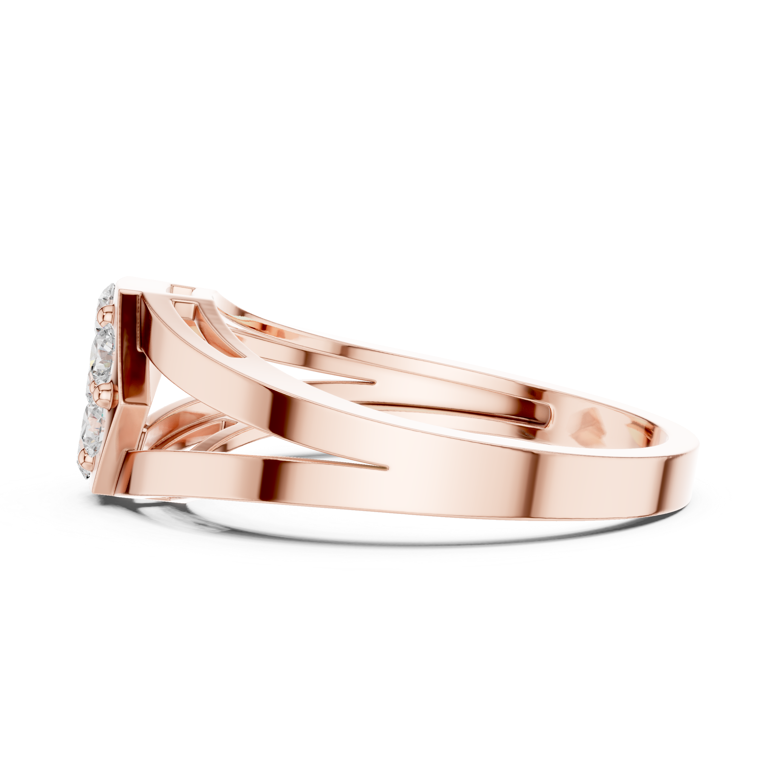 Kismet Interwoven Eternity Band Lab Grown Diamond Ring