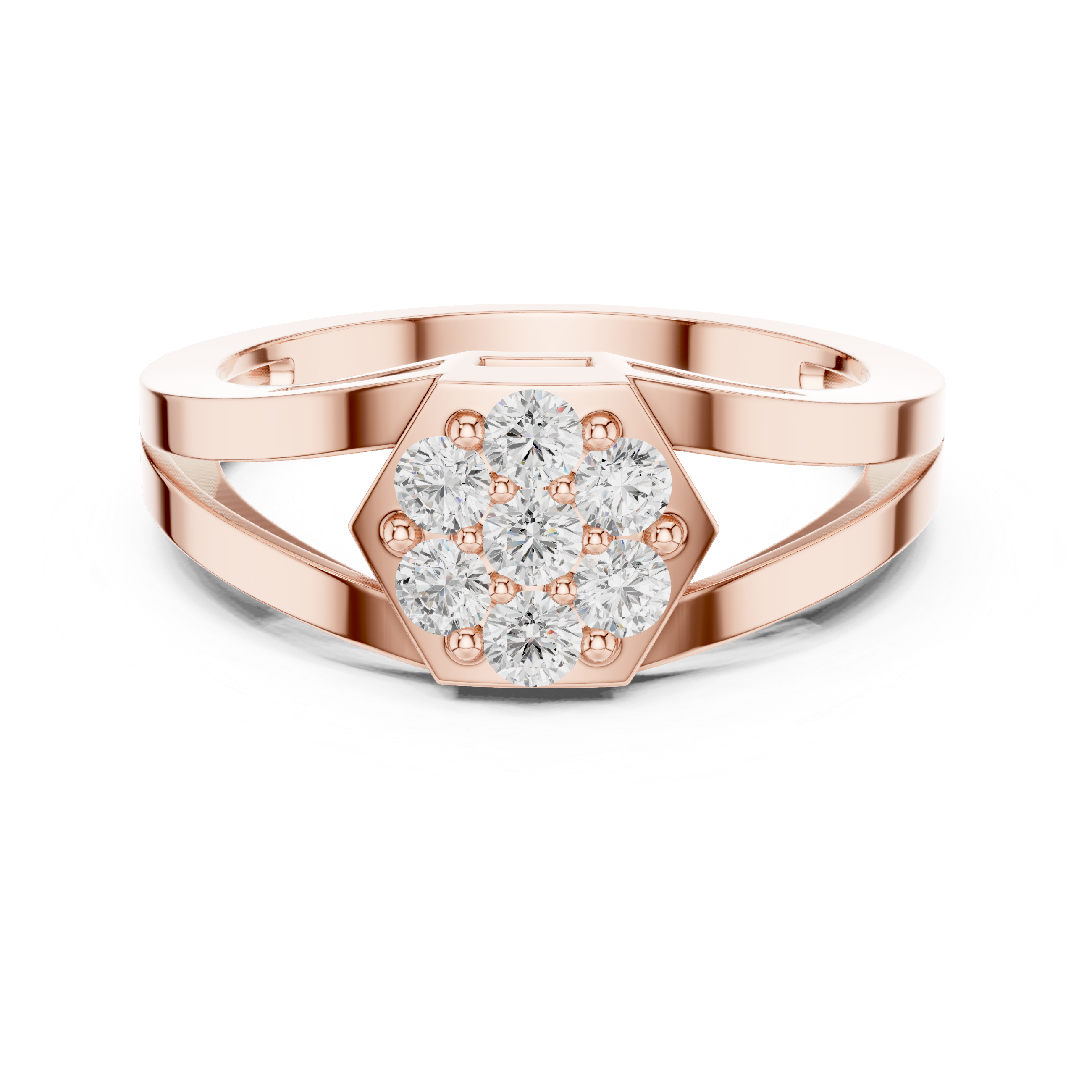 Kismet Interwoven Eternity Band Lab Grown Diamond Ring