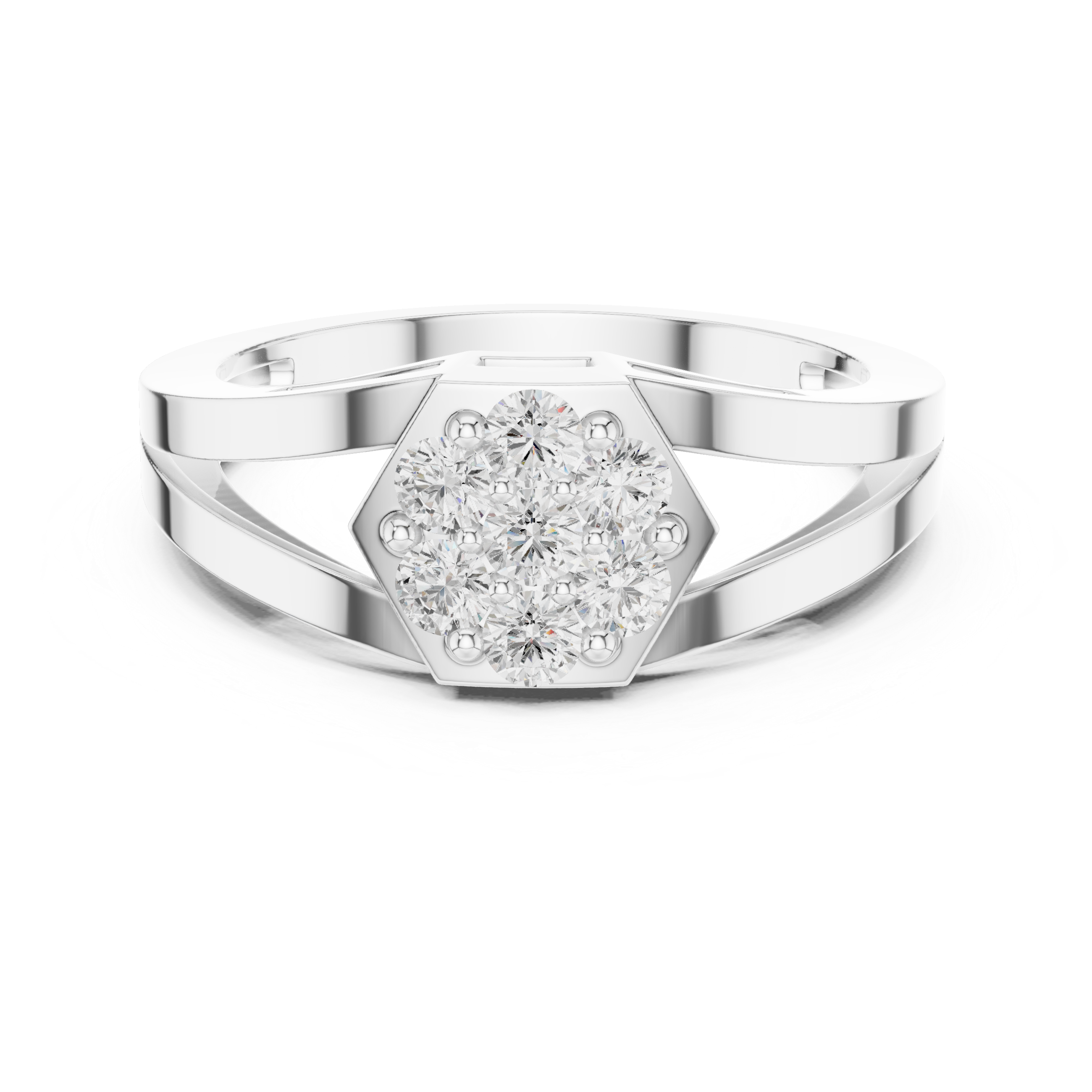 Kismet Interwoven Eternity Band Lab Grown Diamond Ring