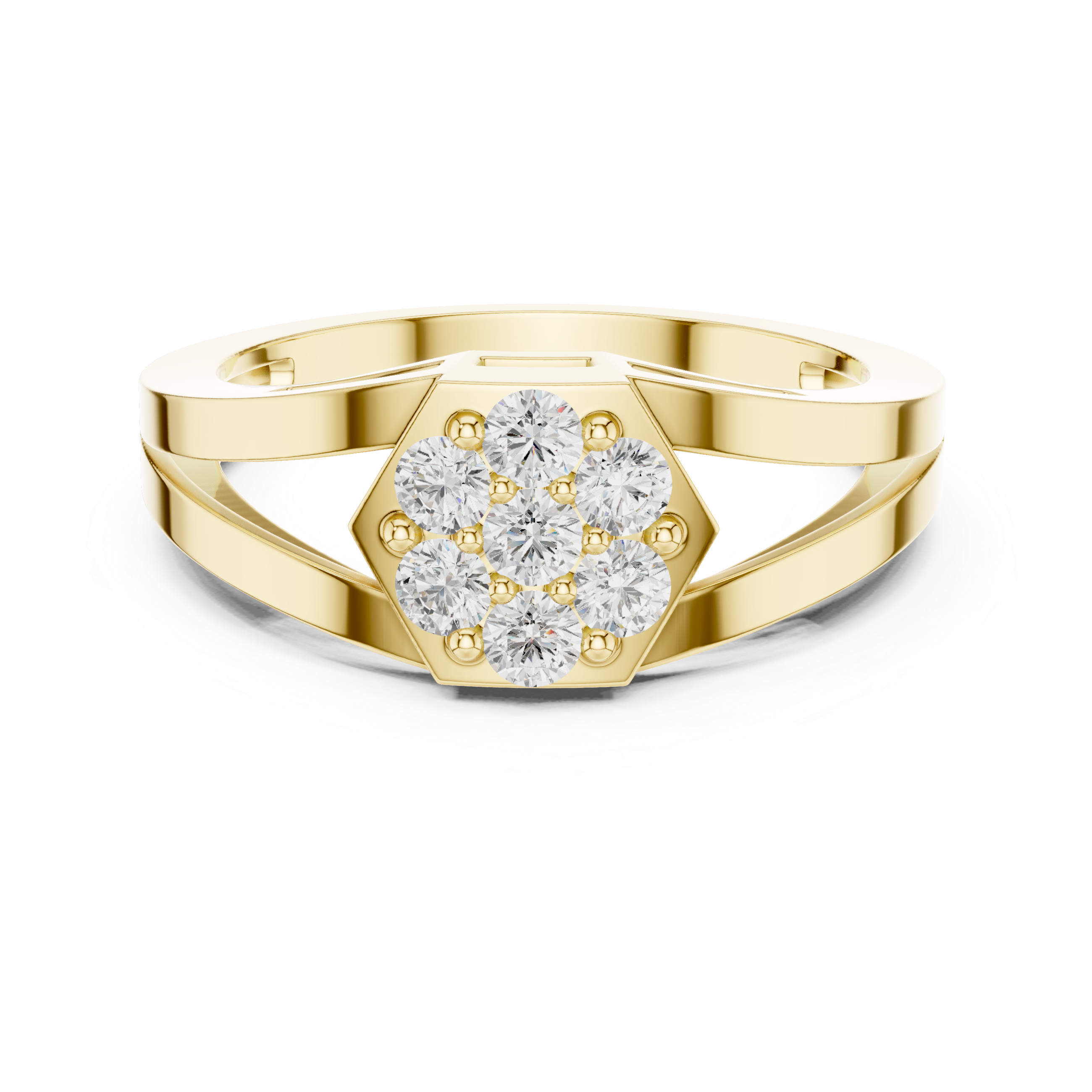 Kismet Interwoven Eternity Band Lab Grown Diamond Ring