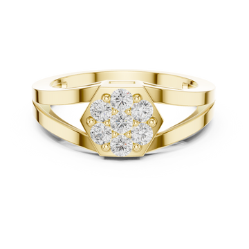Kismet Interwoven Eternity Band Lab Grown Diamond Ring