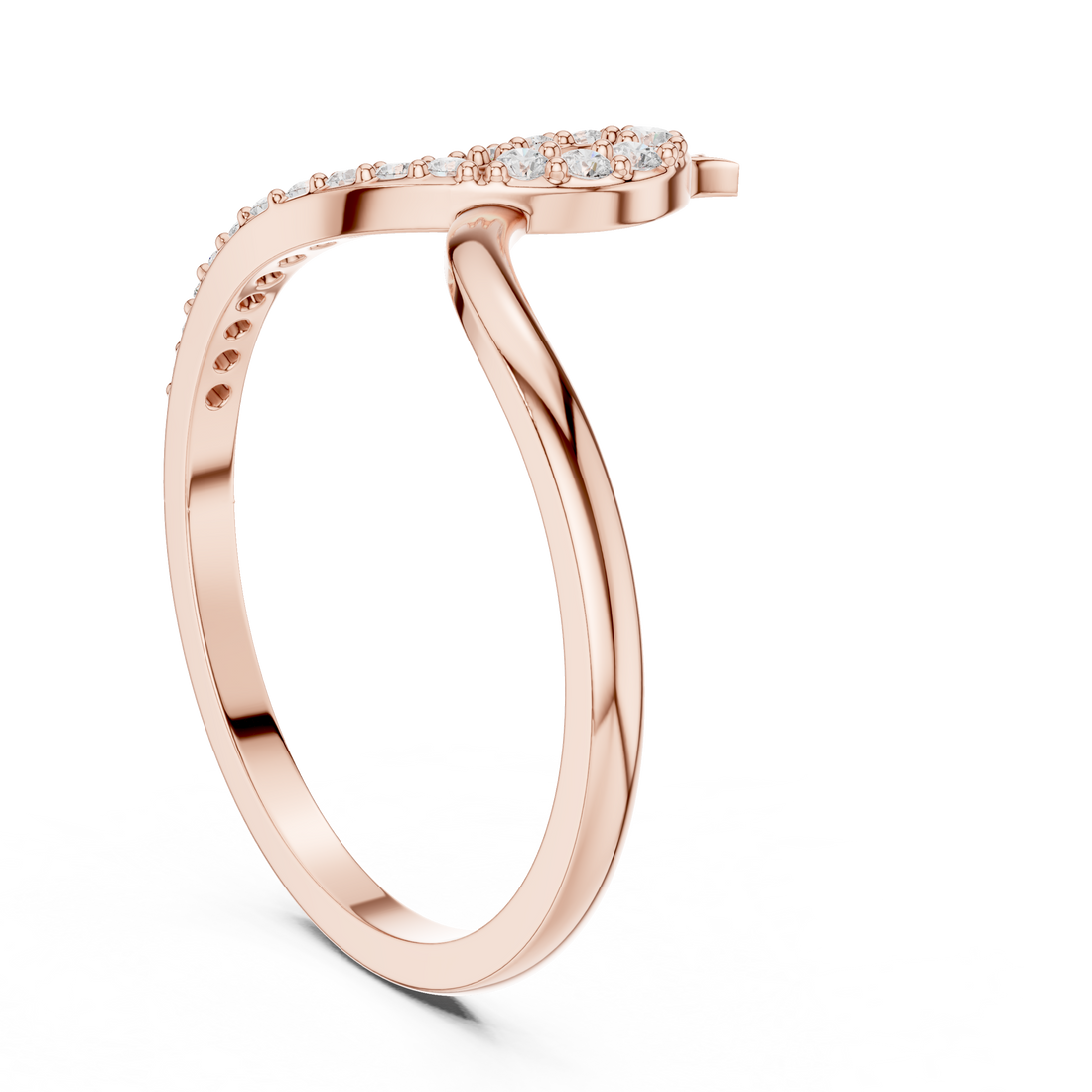 Iris Oval Cut Split Shank Lab Grown Diamond Ring