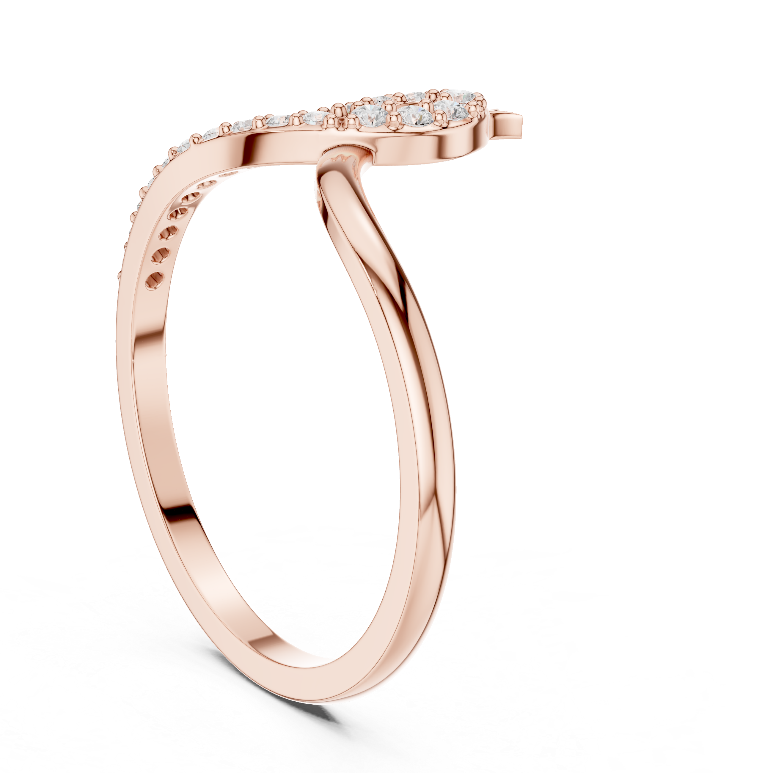 Iris Oval Cut Split Shank Lab Grown Diamond Ring