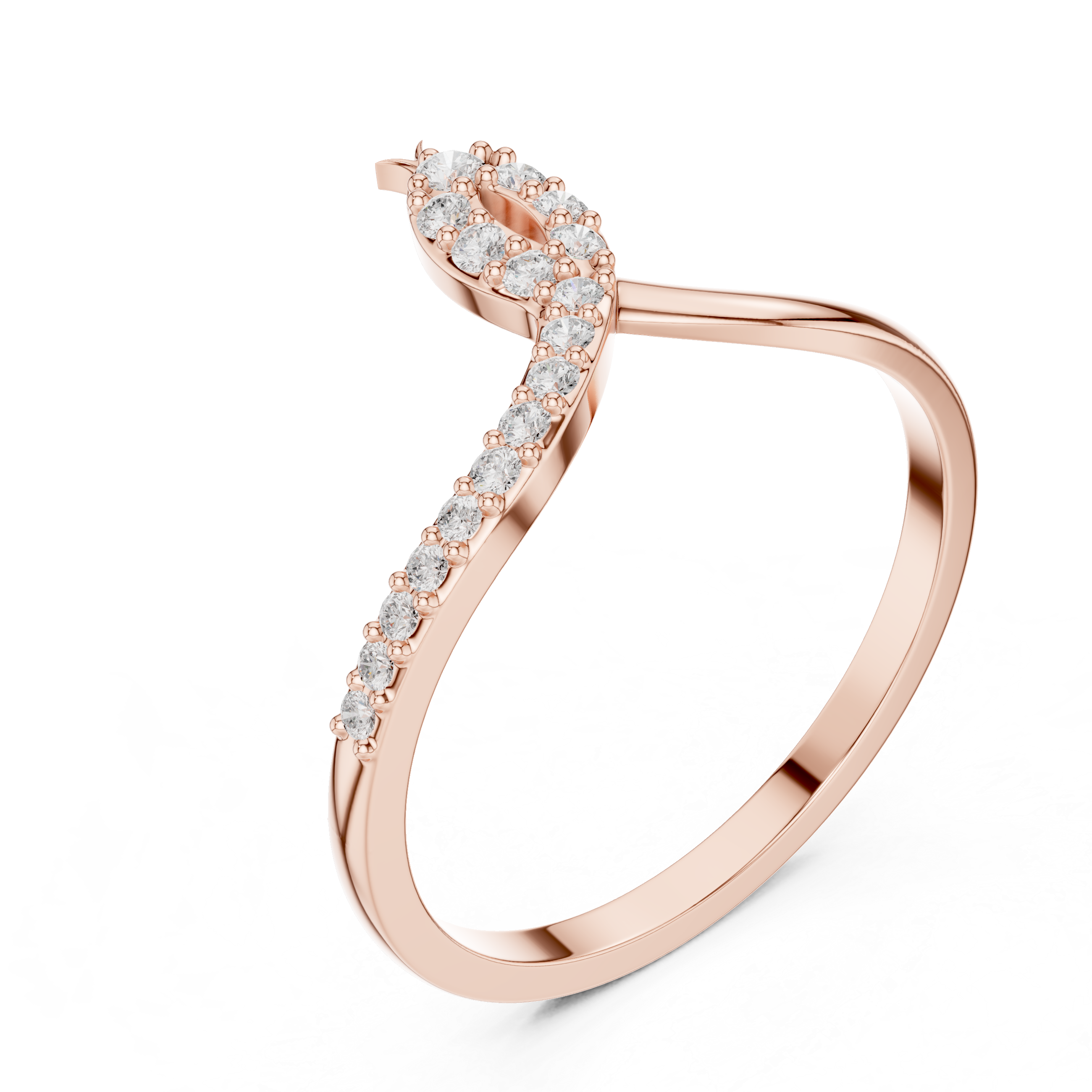 Iris Oval Cut Split Shank Lab Grown Diamond Ring