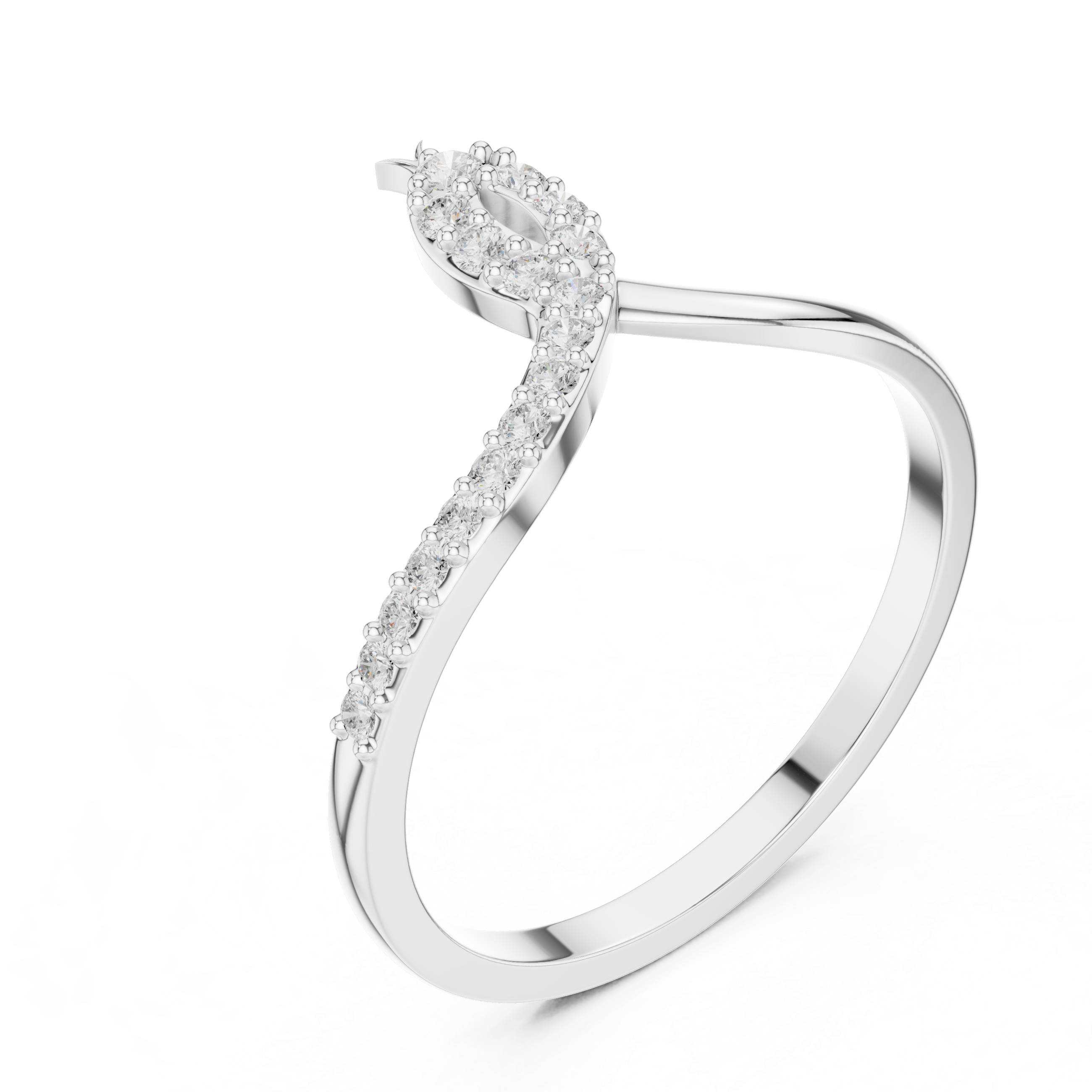 Iris Oval Cut Split Shank Lab Grown Diamond Ring