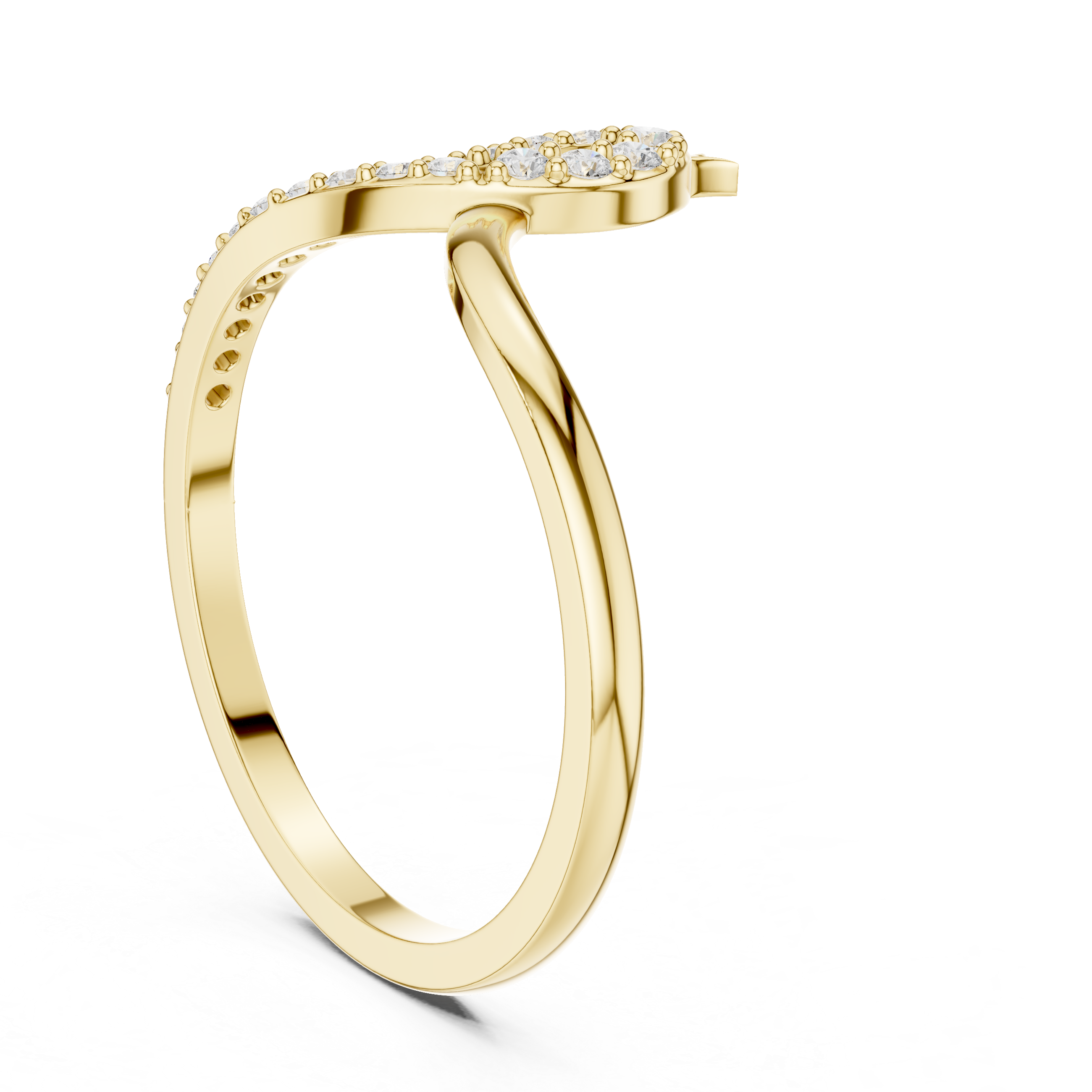 Iris Oval Cut Split Shank Lab Grown Diamond Ring