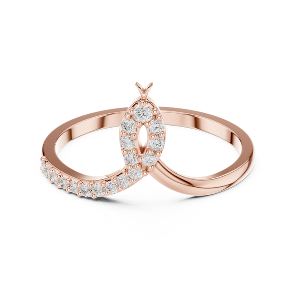 Iris Oval Cut Split Shank Lab Grown Diamond Ring