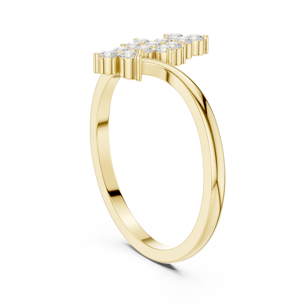 Danika Asscher Cut Halo Lab Grown Diamond Ring