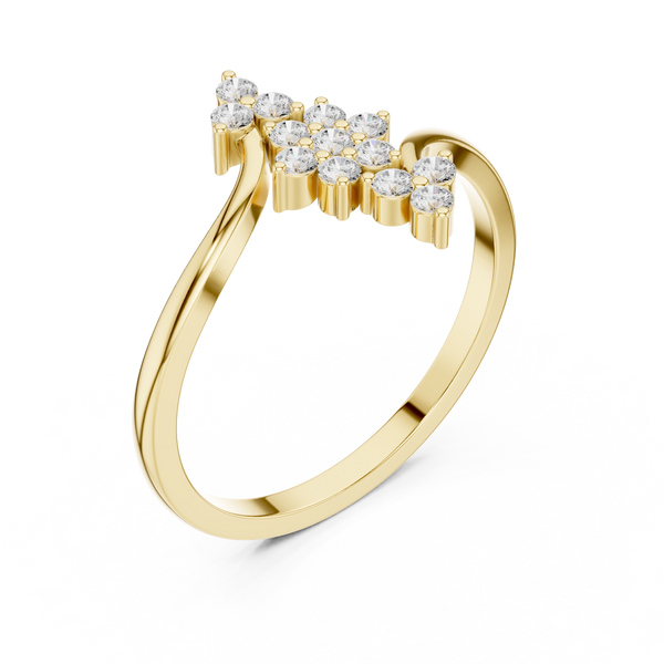 Danika Asscher Cut Halo Lab Grown Diamond Ring