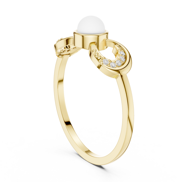 Gillian Princess Cut Vintage Lab Grown Diamond Ring