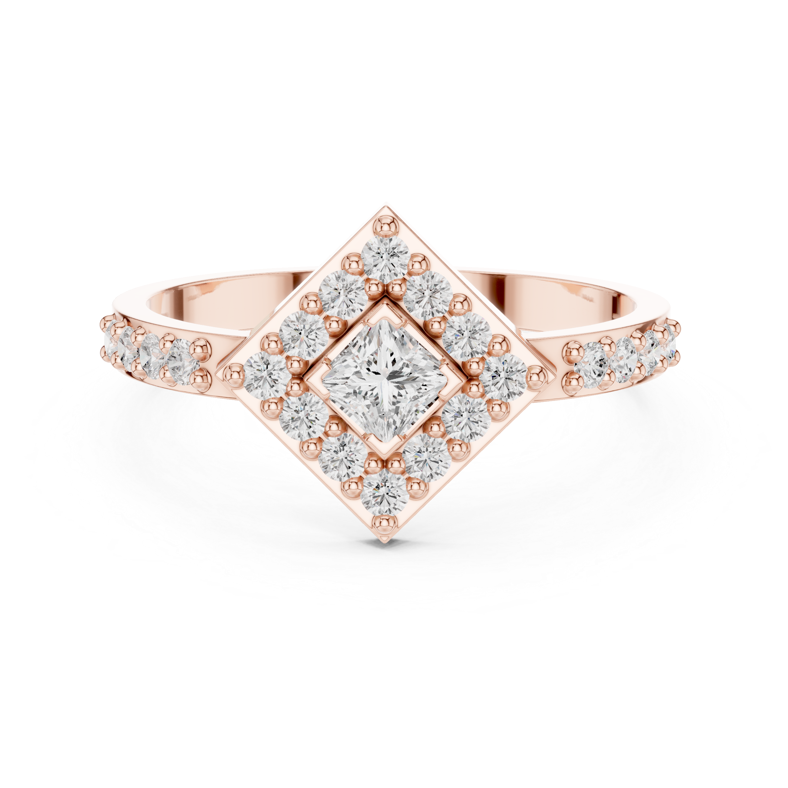 Mora Radiant Cut Bezel Set Lab Grown Diamond Ring