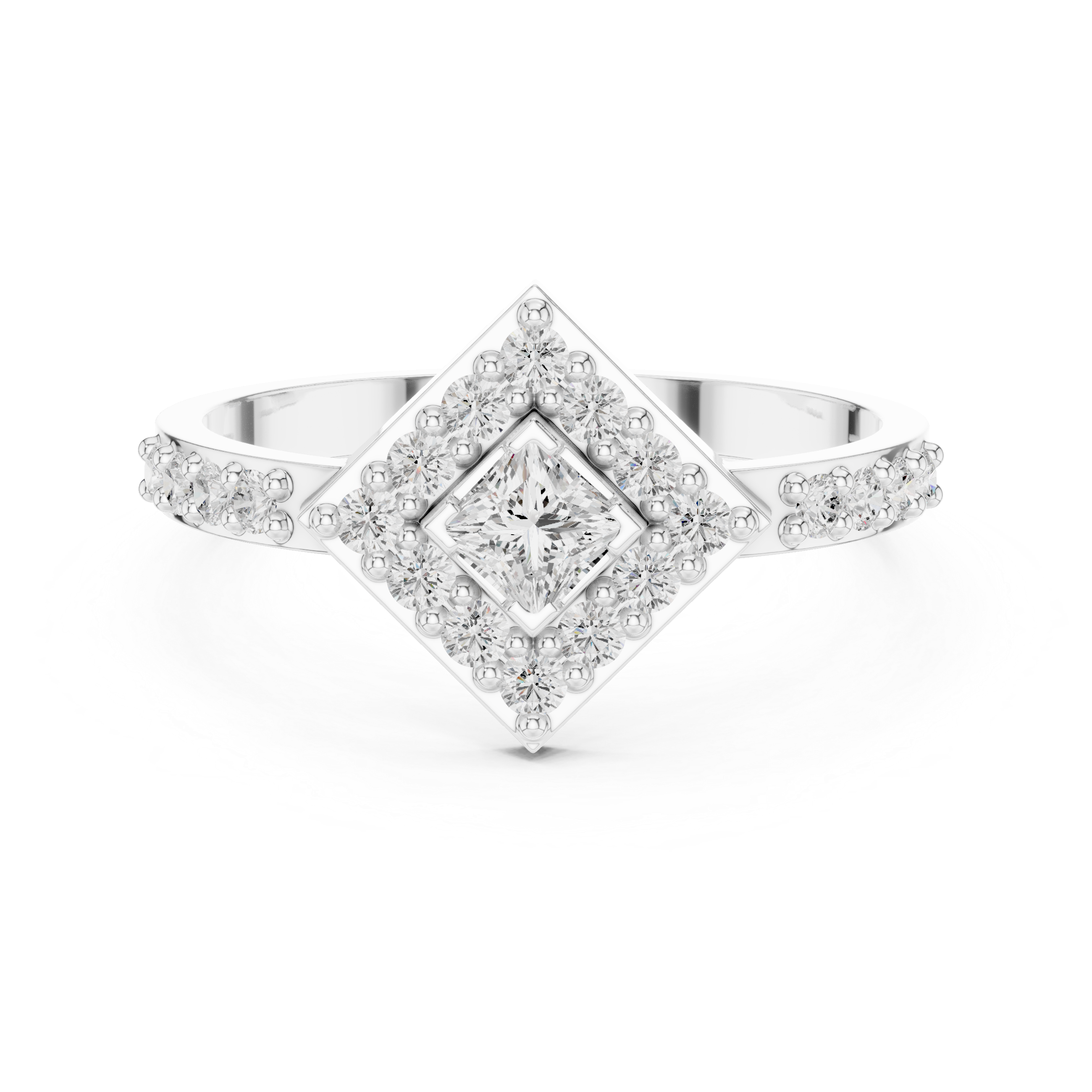 Mora Radiant Cut Bezel Set Lab Grown Diamond Ring