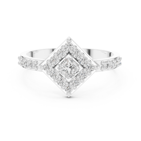 Mora Radiant Cut Bezel Set Lab Grown Diamond Ring