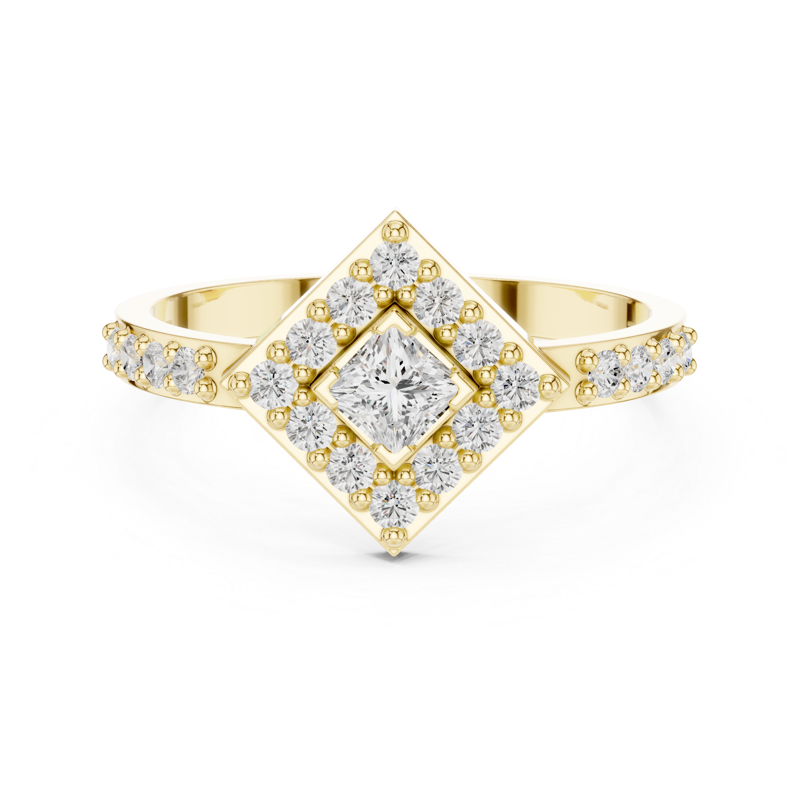 Mora Radiant Cut Bezel Set Lab Grown Diamond Ring