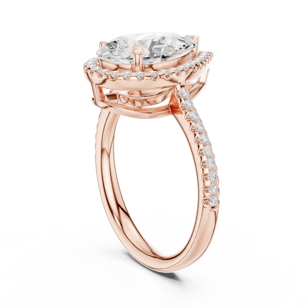 Lumina Princess Cut Three Stone Lab Grown Diamond Ring