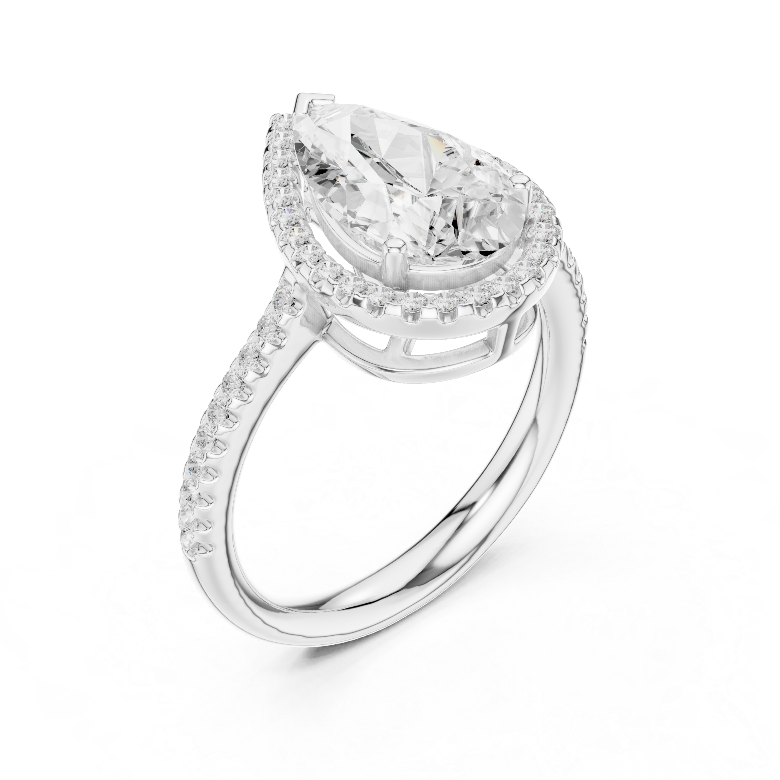 Lumina Princess Cut Three Stone Lab Grown Diamond Ring