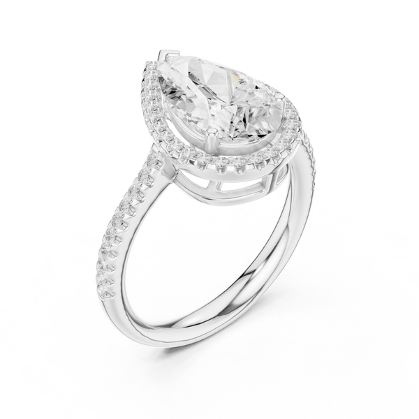 Lumina Princess Cut Three Stone Lab Grown Diamond Ring